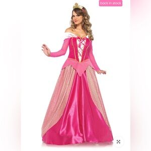 Pink Off-Shoulder Princess Gown